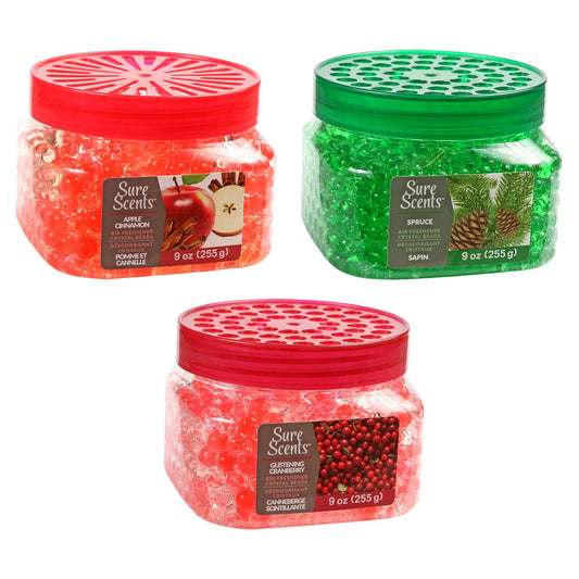 Sure Scents Crystal Beads Air Fresheners, 6 oz. Jars (Pack of 36)