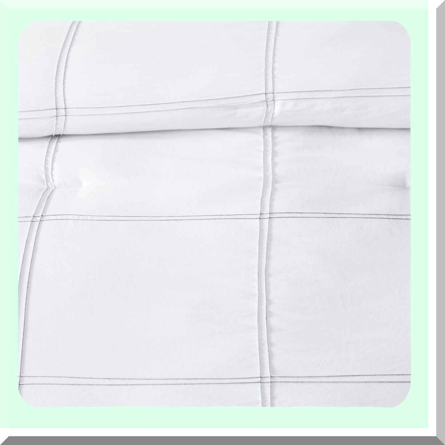 Luxury Monochrome Dream Bedding Set - Twin Size Comforter, Pillow Shams, and Decorative Pillows - White and Black 6 Piece Set for Ultimate Comfort and Style