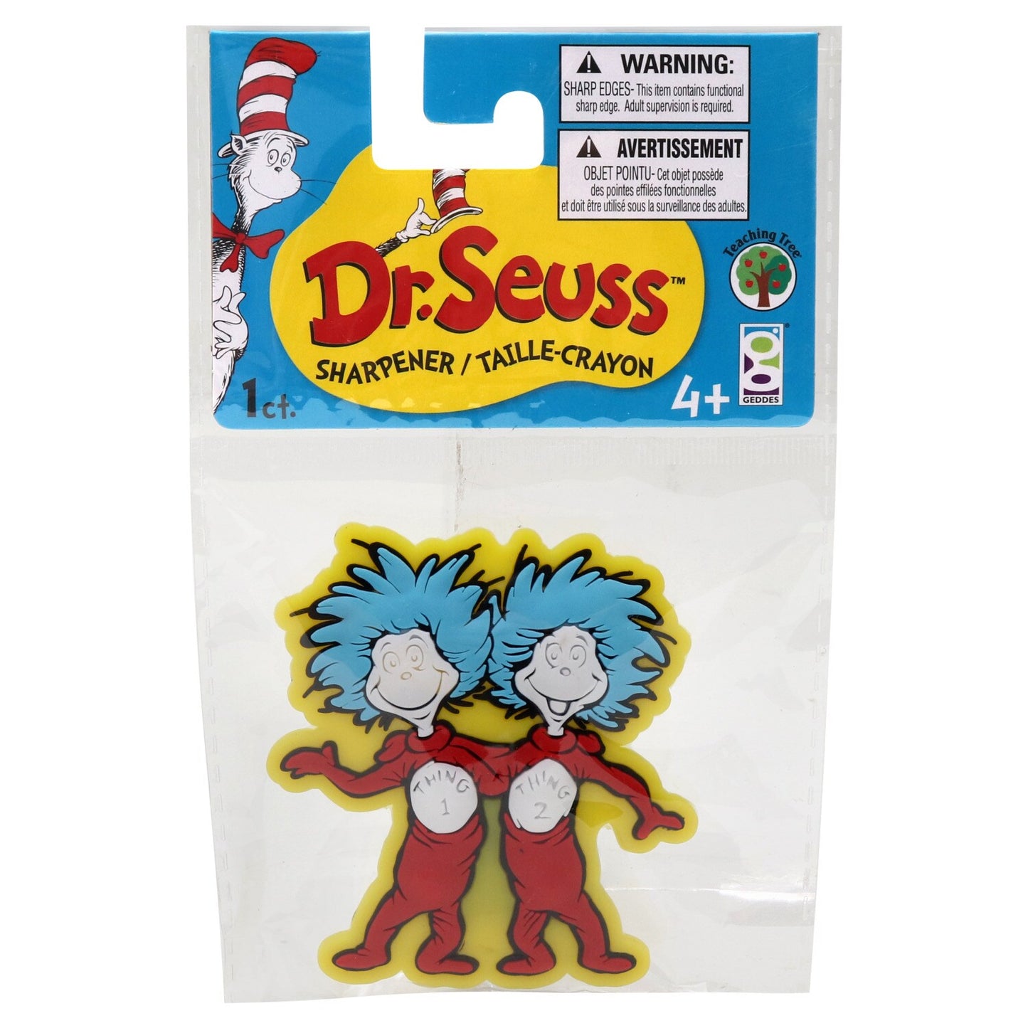 Teaching Tree Dr. Seuss Laser Cut Pencil Sharpeners, 3.25x3 in. (Pack of 24)