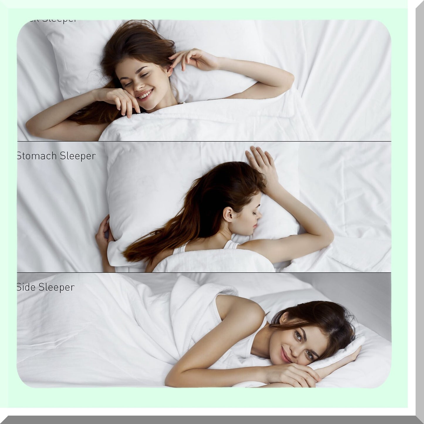 CoolLux Queen Size Cooling Pillows - Pack of 2 White Luxury Pillows for Back and Side Sleepers with 100% Cotton Pillow Cover