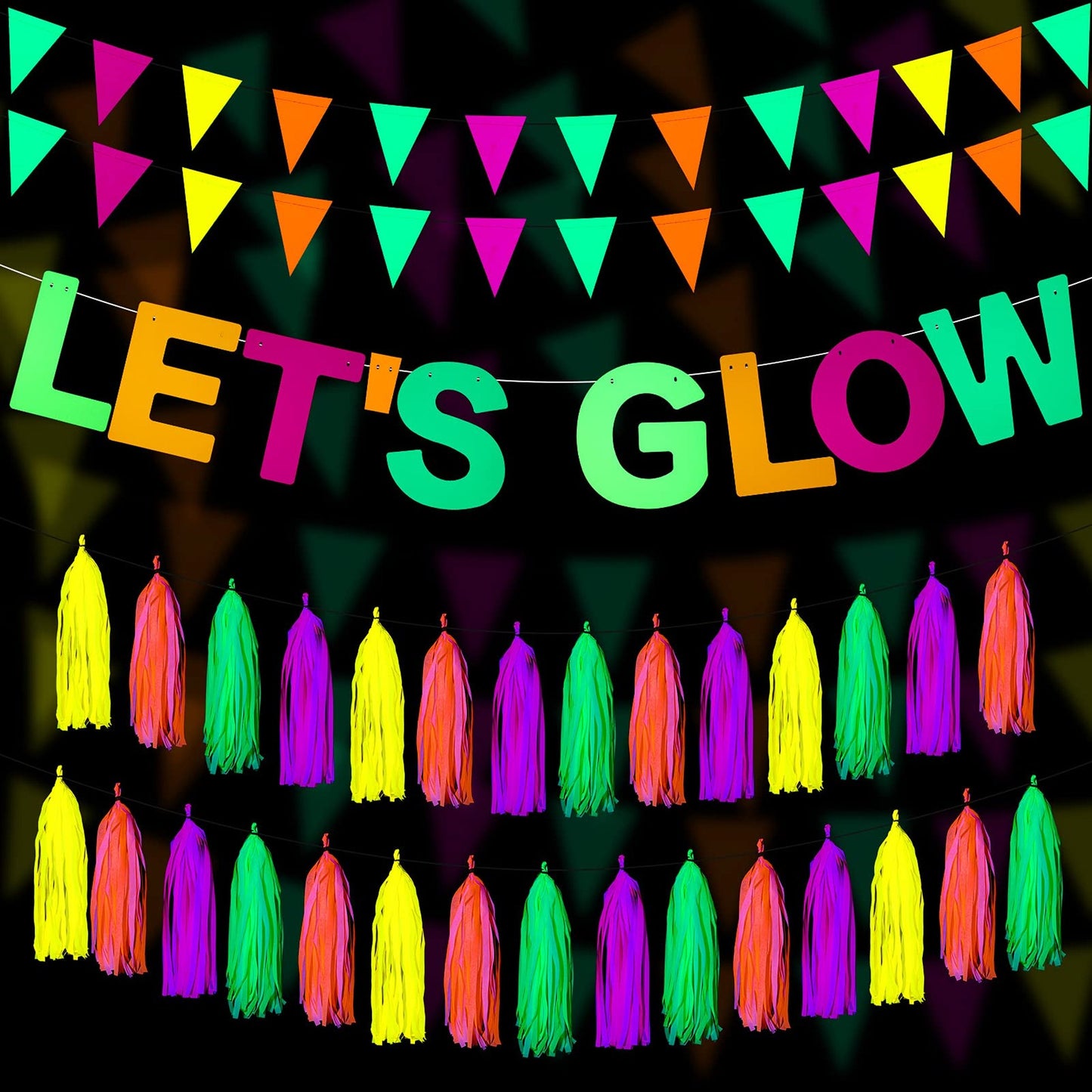 Neon Party Supplies for Bright Celebration
