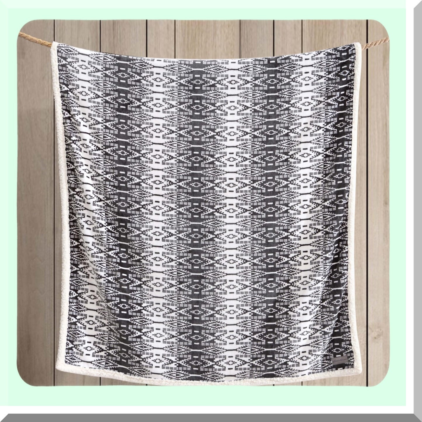 CozyReverie Sherpa Fleece Throw Blanket - All-Season Reversible Home Decor in San Juan Grey