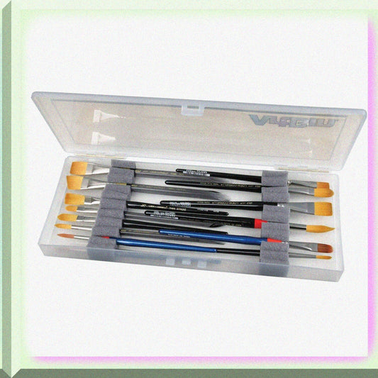 KW903 Clear Brush Box with Foam Inserts