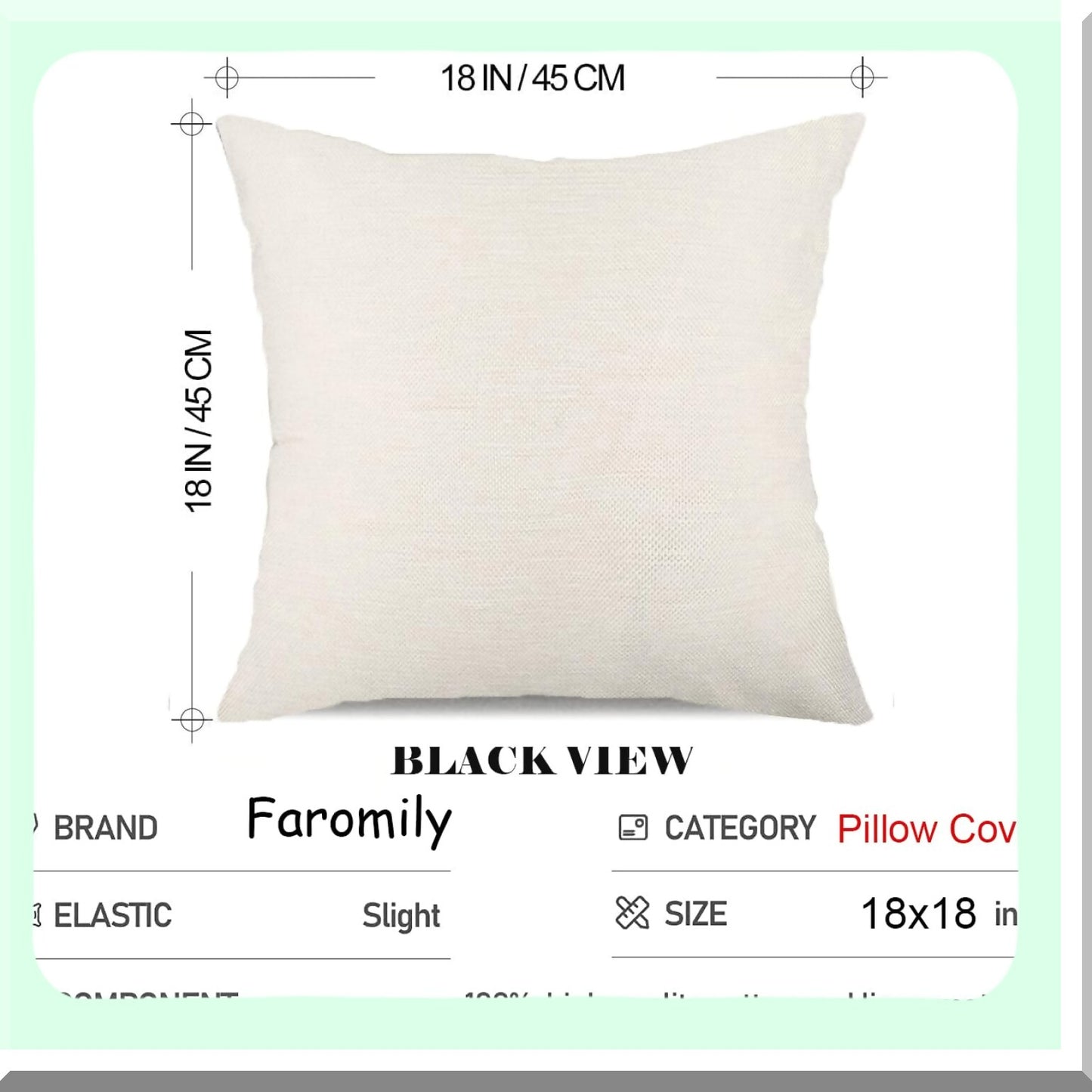 Winter Wonderland Holiday Pillow Covers - Set of 4 Snowflake Snowman Joy Decorative Cushion Cases 18x18 - Farmhouse Christmas Decor FC113-18 Red