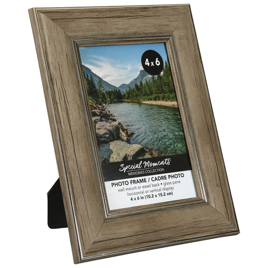 Special Weathered Wood Photo Frames, 4x6 in. (Pack of 12)