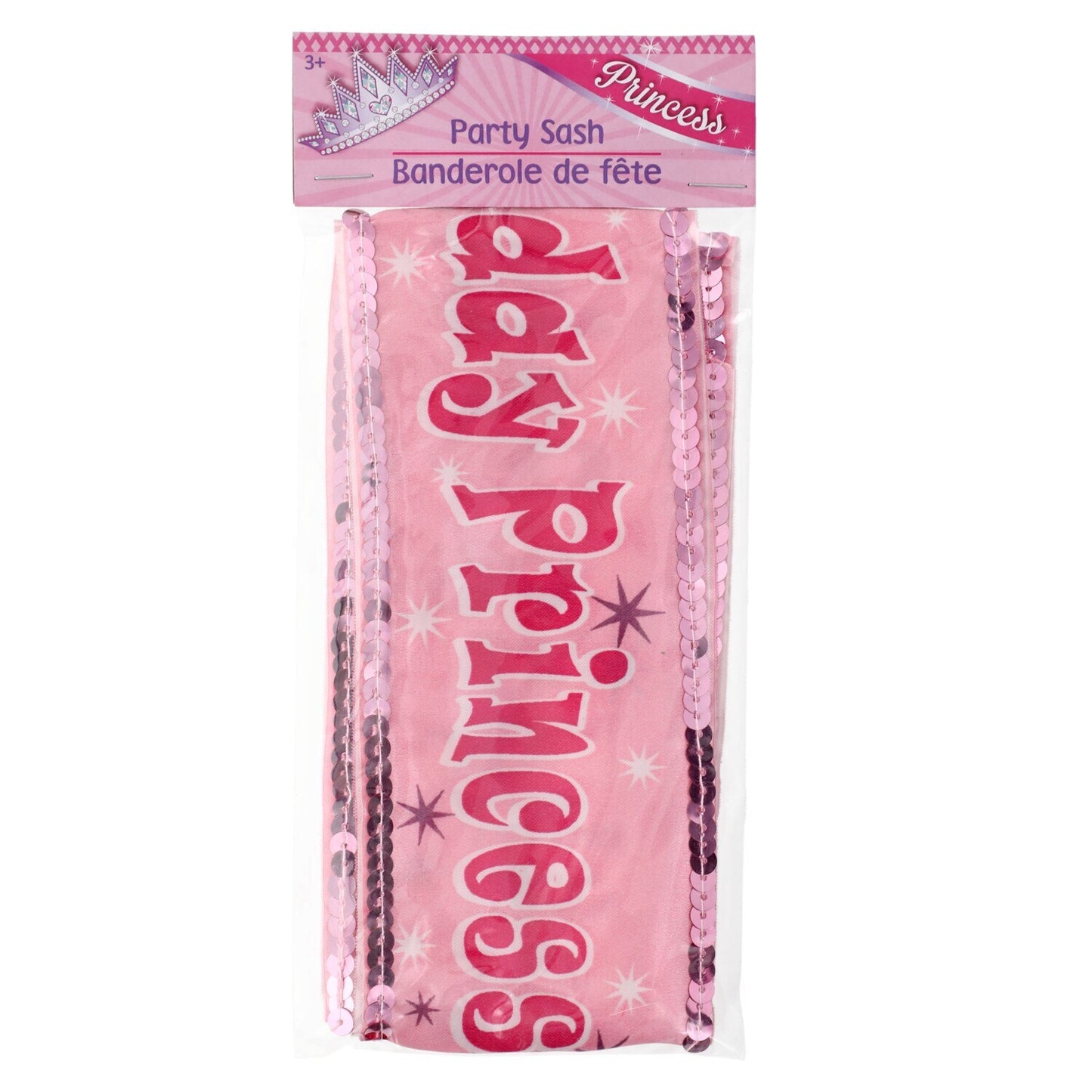 Birthday Princess Sash with Sequins, 9x3.875 in. (Pack of 36)