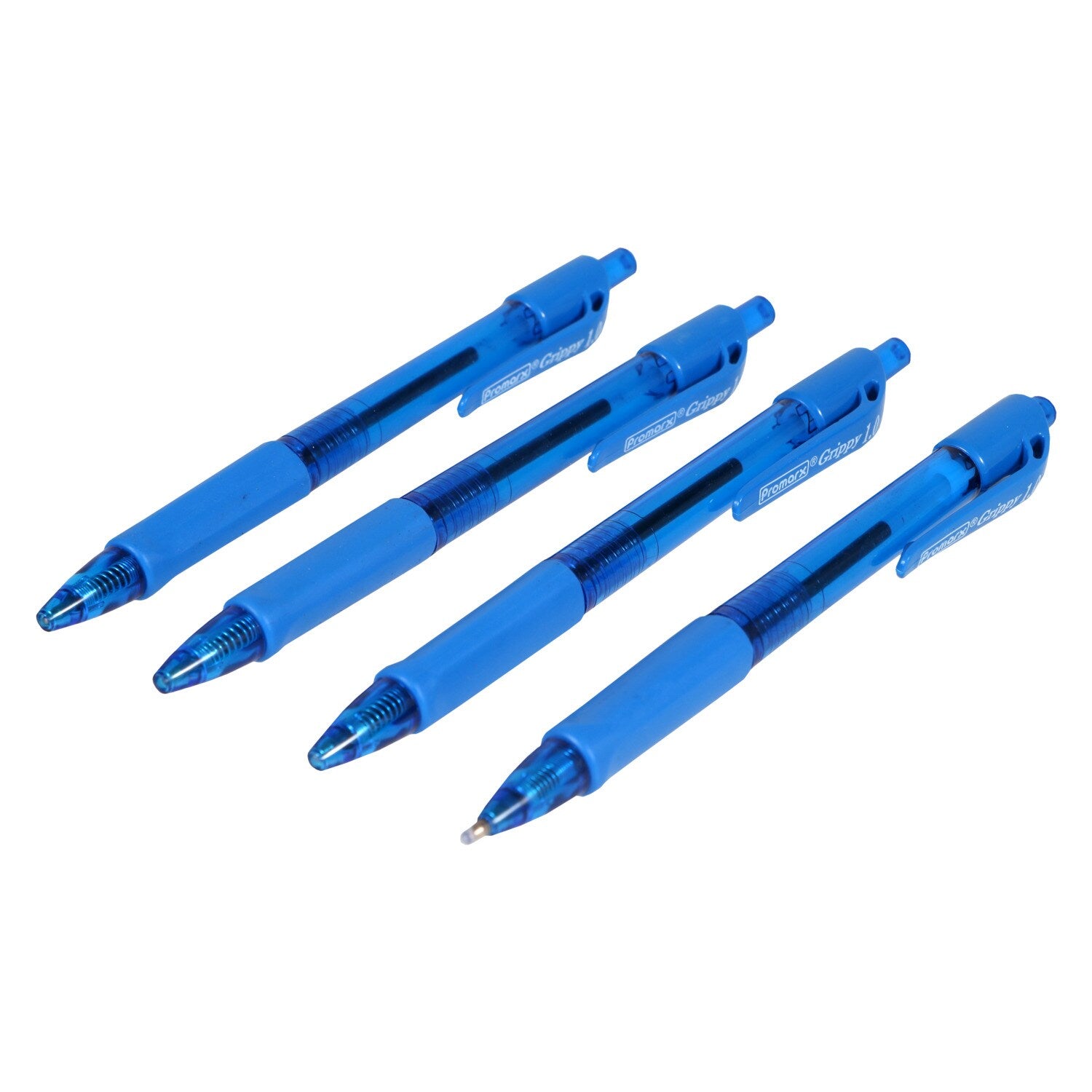 Promarx Grippy Blue Medium Ballpoint Pens, 4-ct. Packs (Pack of 36)