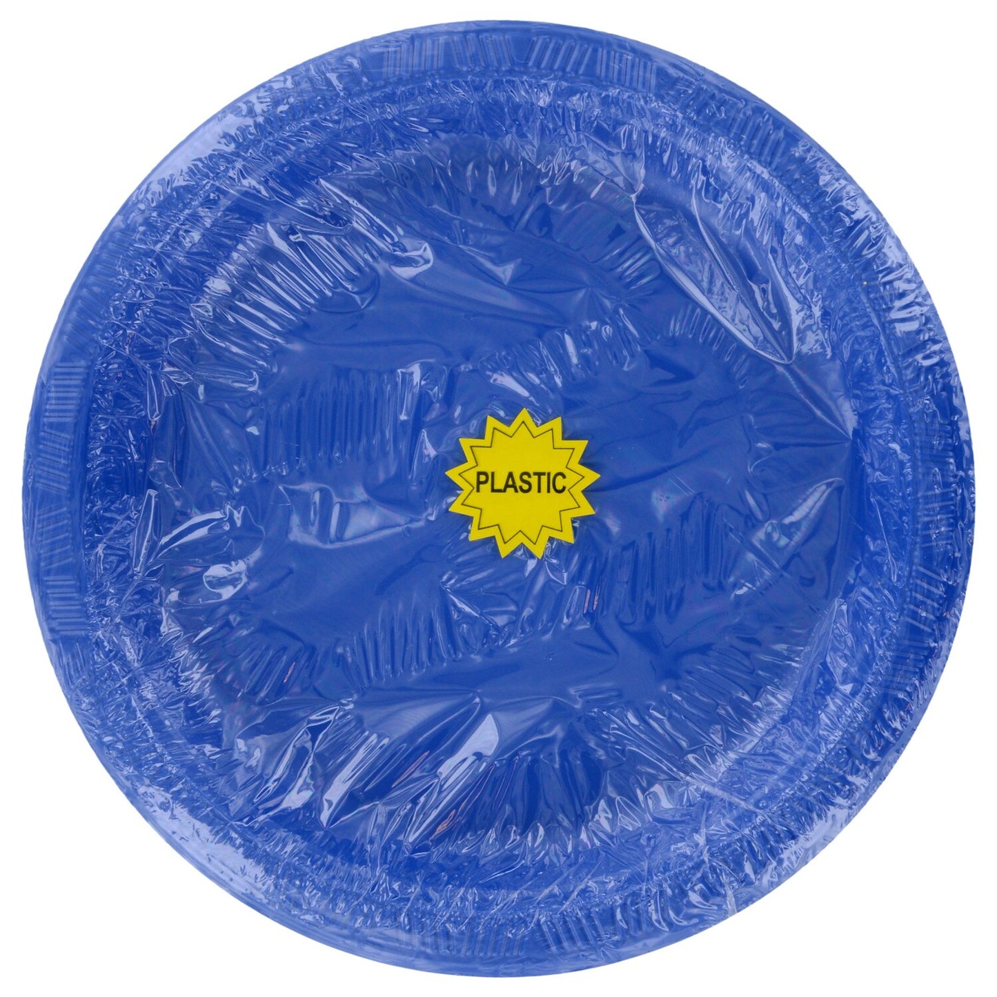 Blue 9-in. Plastic Dinner Plates, 8-ct. Packs (Pack of 24)
