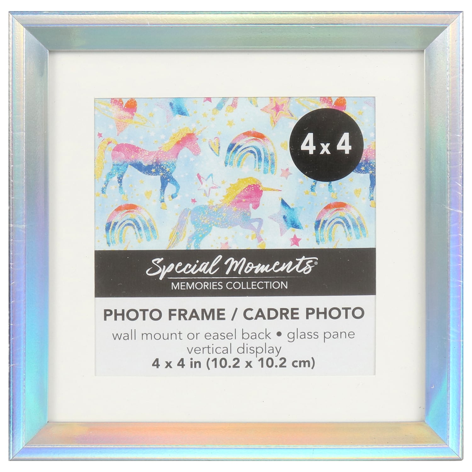 Special Memories Collection Square Iridescent Photo Frames, 4x4 in. (Pack of 12)
