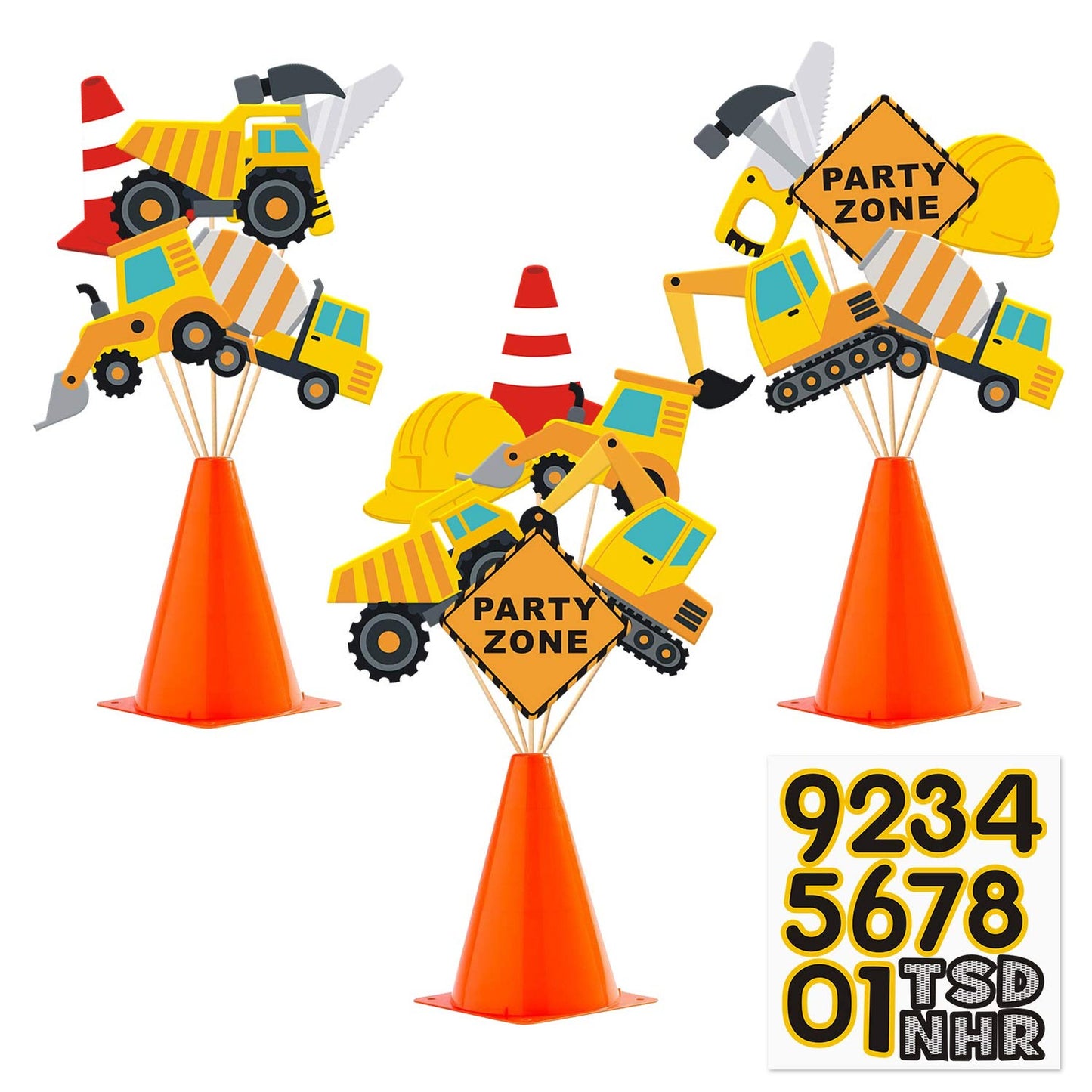 Construction Party Centerpieces for Birthday and Events