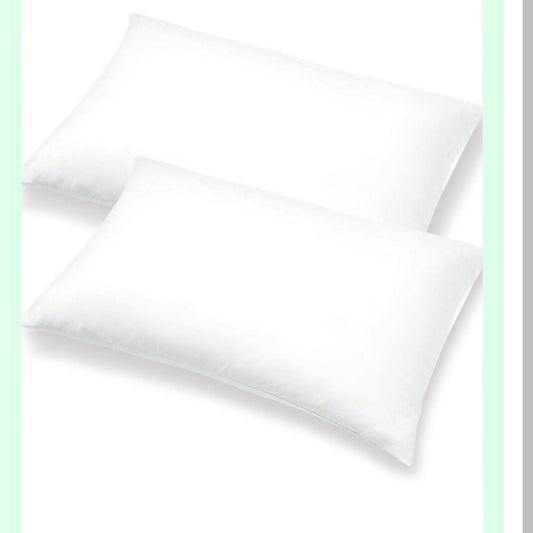 Decorative Throw Pillow Inserts - Set of 2 Rectangular Cushions for Couch, Bed, Sofa - 12" x 20" - Plush Comfort and Support - Home Decor Accent