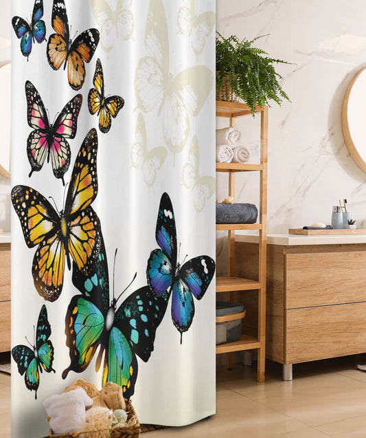 Butterfly Shower Curtain 36x72 Inches Multicolor