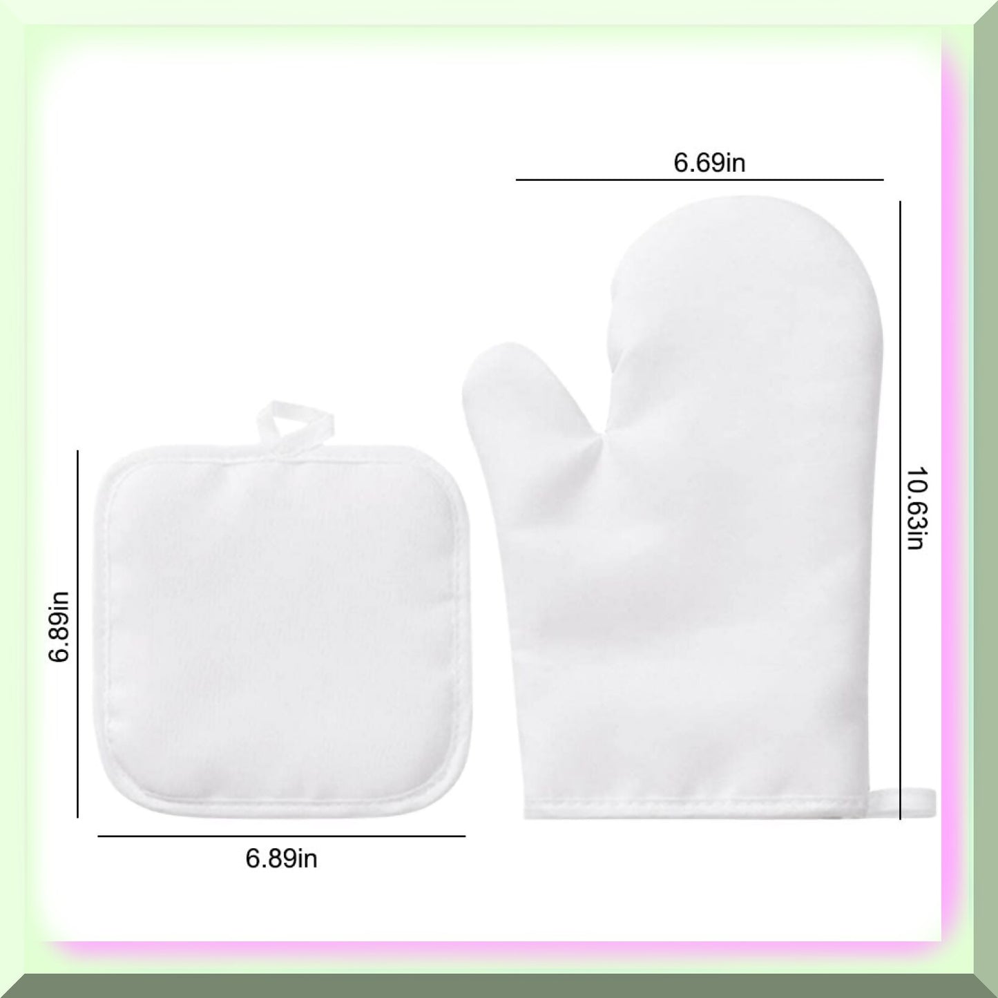 SubliGrip 4-Piece Heat Resistant Oven Mitts and Pot Holders Set