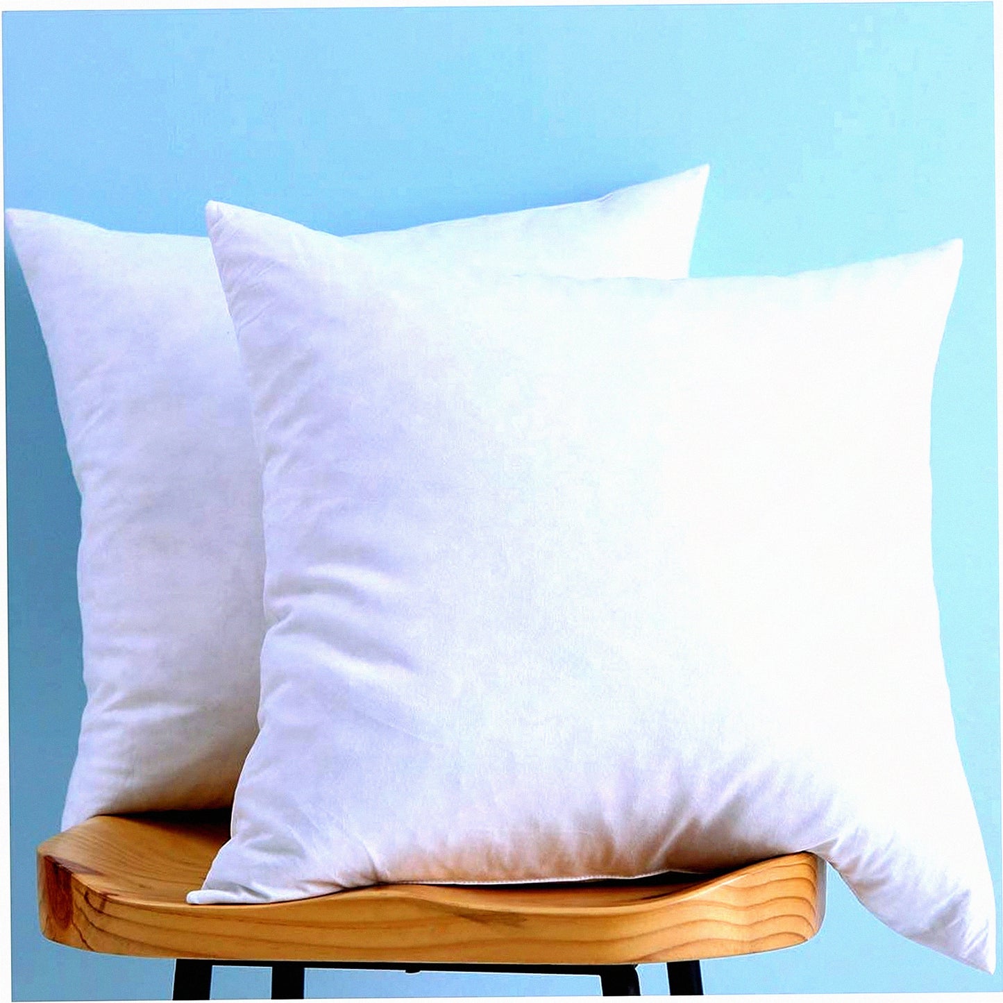 Luxury Down Cotton Throw Pillow Inserts - Set of 2, 16x16 Inches - Decorative Cushion Inserts for Sofa, Bed, Chair - Plush Comfort and Support