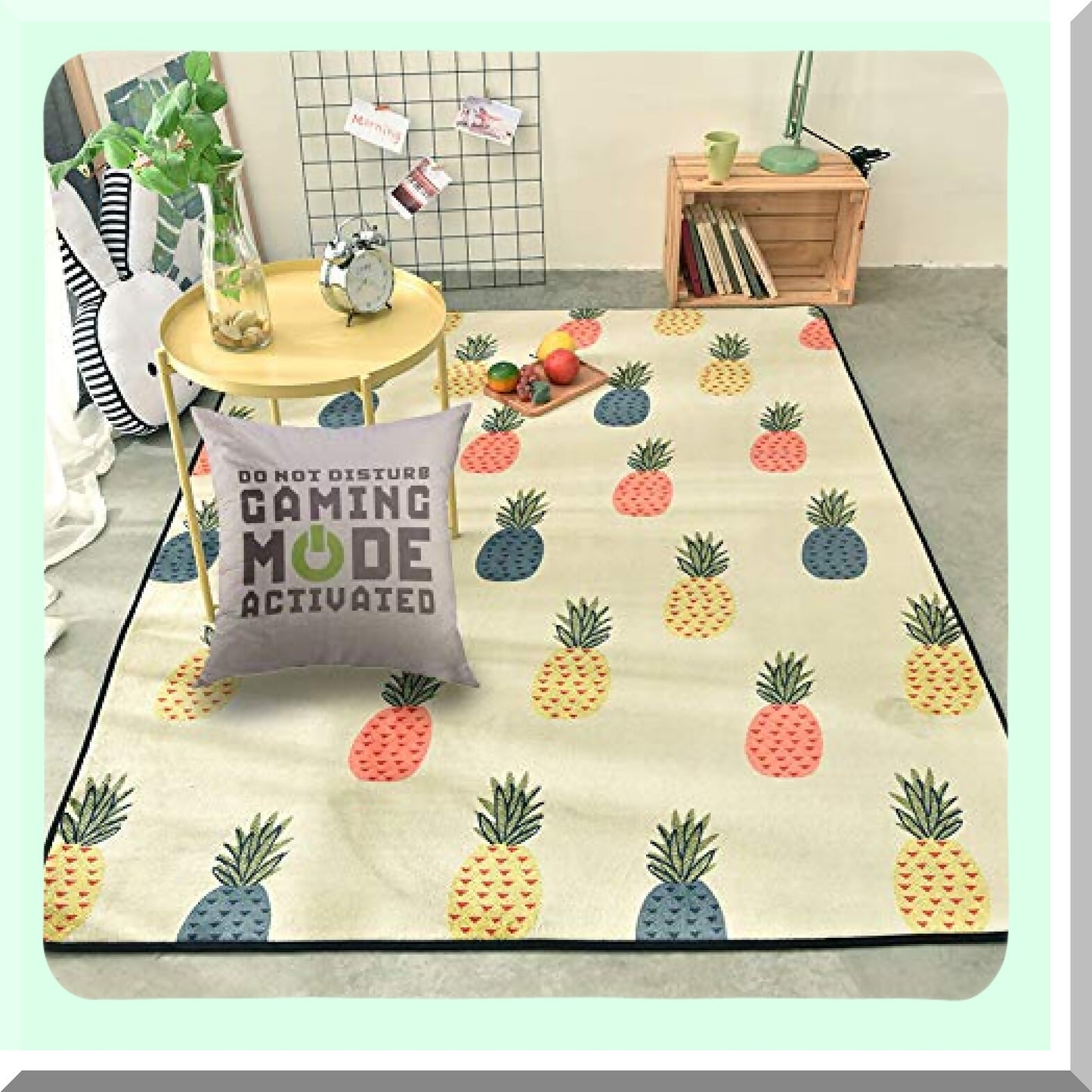 Gamer Geek Quote Decorative Pillow Cover - Funny Video Games Humor Sofa Couch Black Mode Home Decor Case 18x18 Inch