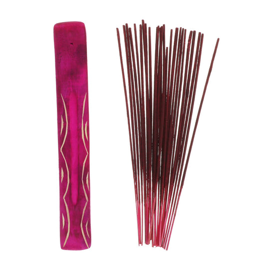 Assorted Incense Sticks with Wooden Holders, 26-pc. (Pack of 24)