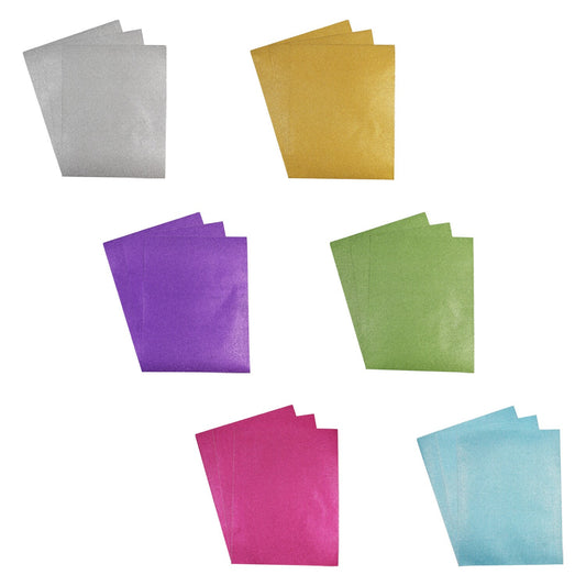 Jot Glitter Paper with Adhesive Backing, 3-ct. Packs (Pack of 36)