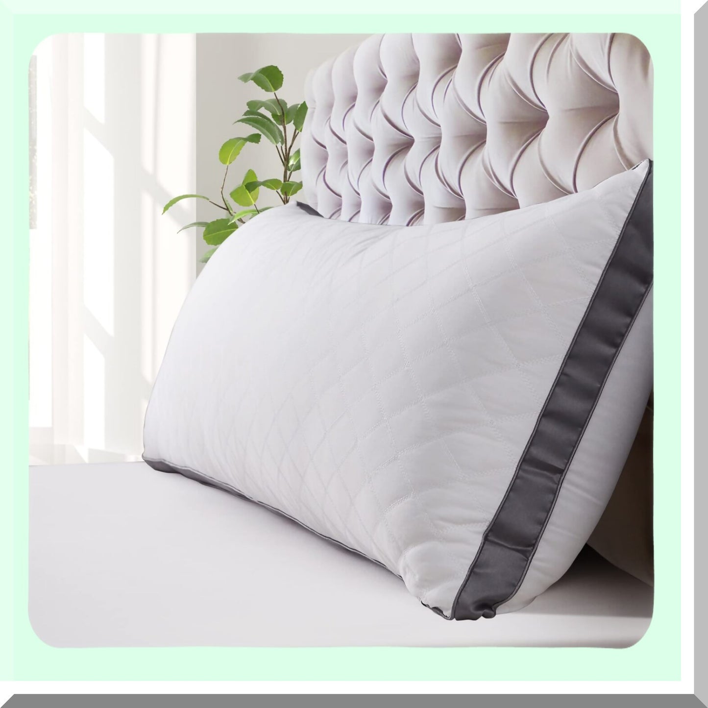 FluffCozy Memory Foam Body Pillow - Extra Large Long Bed Pillow for Adults - 20x54 inch Fluffy White Pillow for Sleeping - Supportive and Comfortable