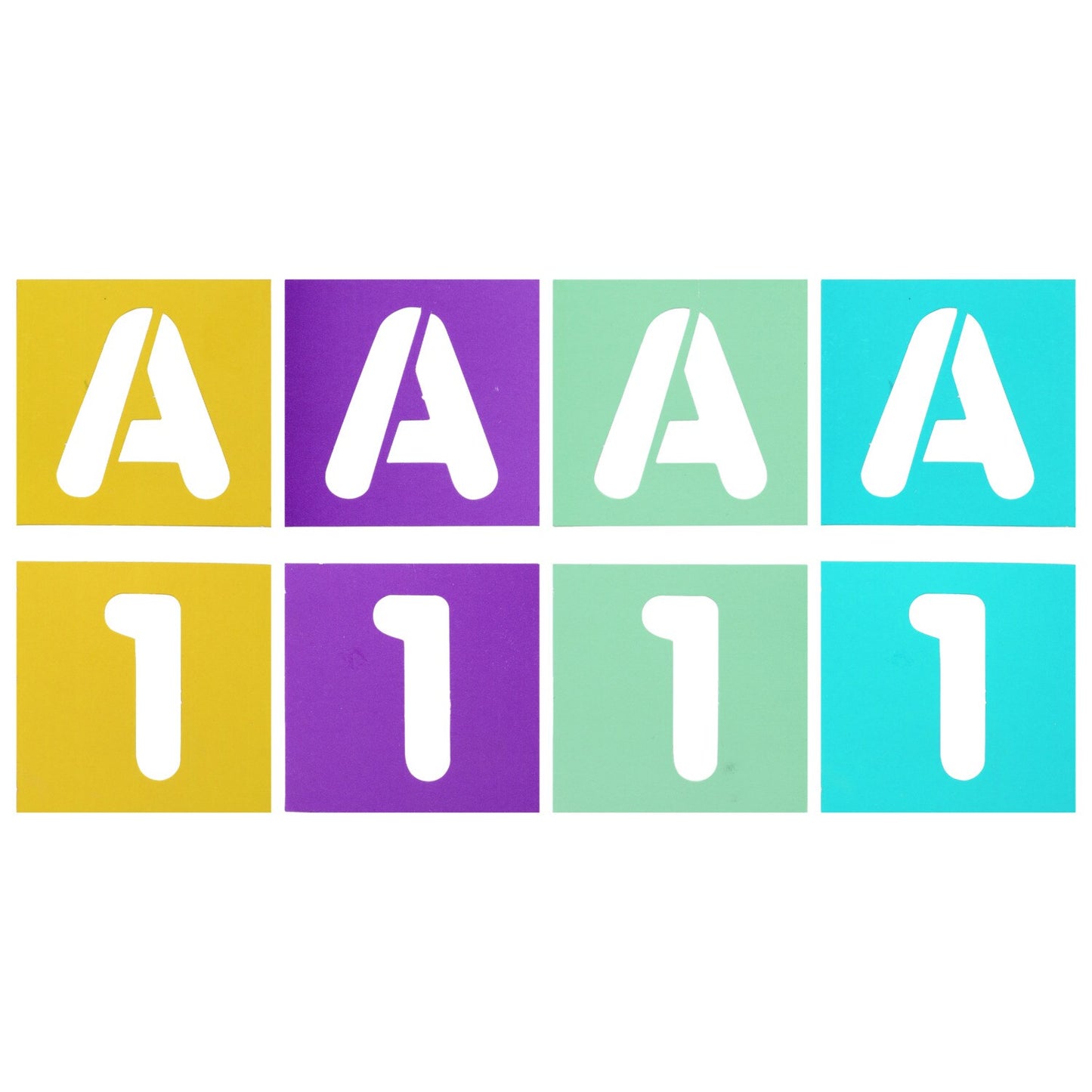 Jot Stencil Letters and Numbers, 2.875x2.875 in. (Pack of 36)