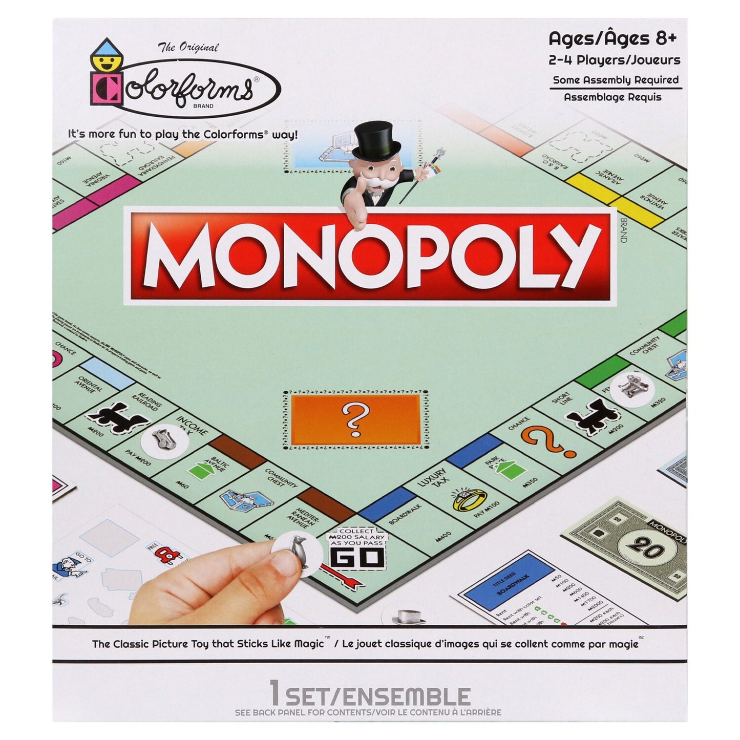 Colorforms Monopoly Games, 9x10-in. (Pack of 4)
