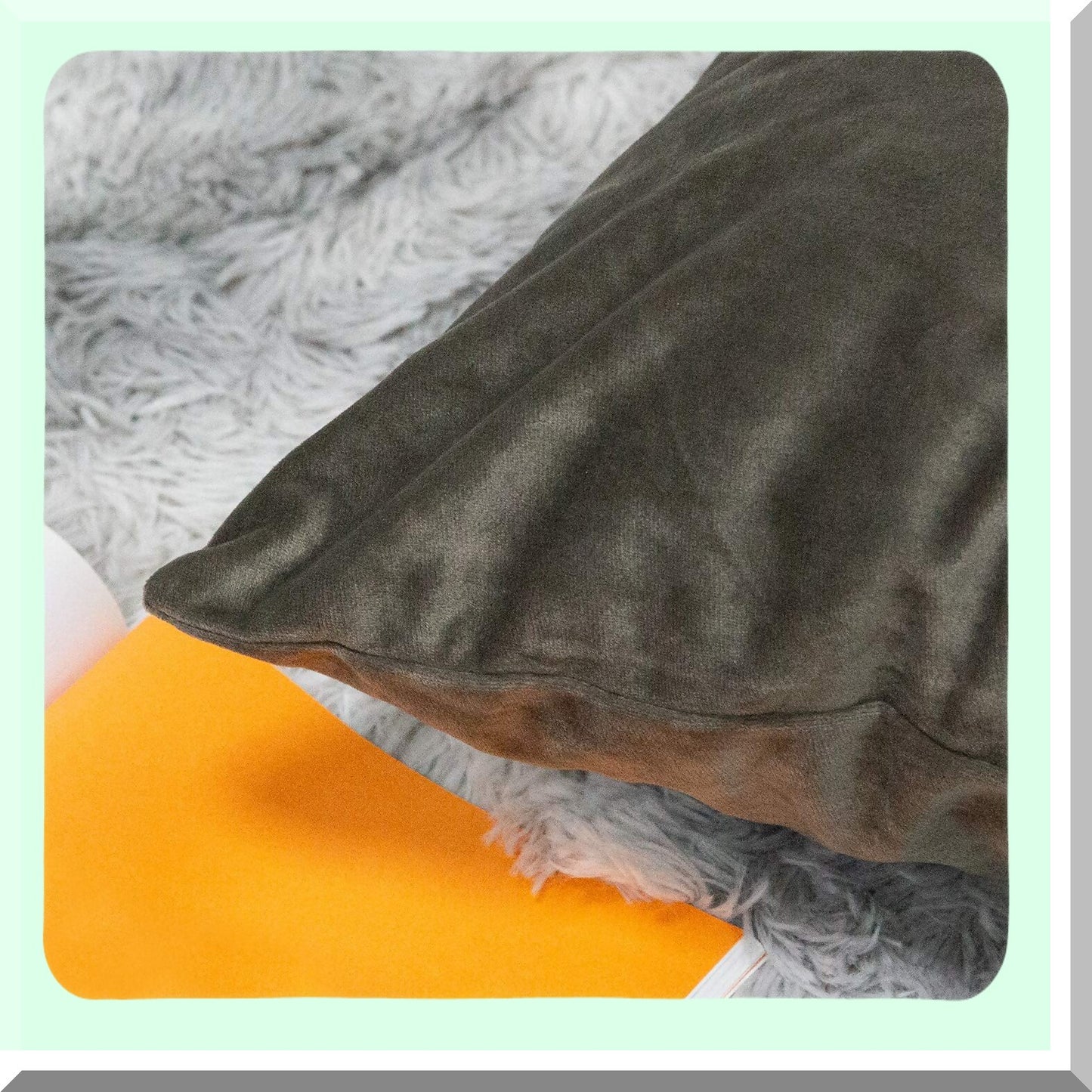 UltraSoft Velvet Dark Grey Throw Pillow Covers - 2 Pack 18x18 Inch Decorative Pillowcases for Couch, Chair, Sofa, Bedroom, Car - Solid Color Square Design