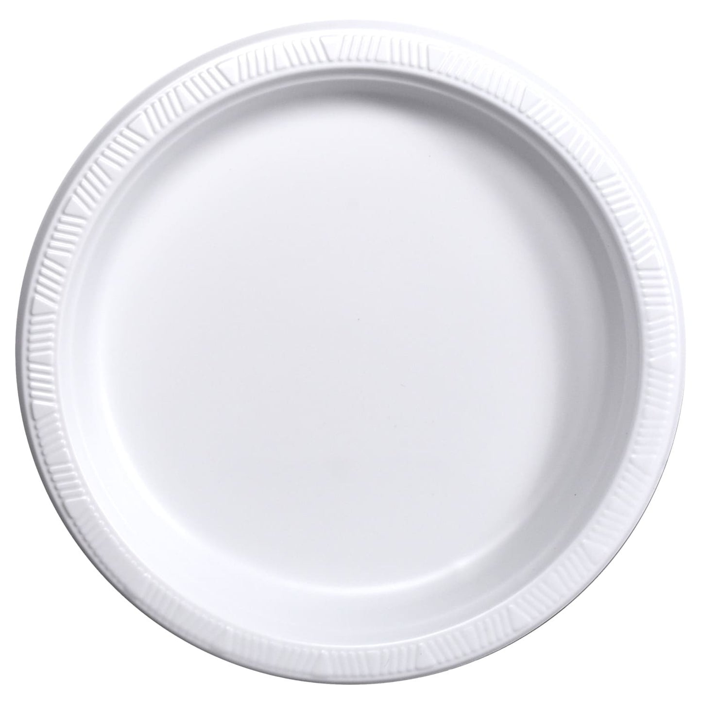 White 9-in. Plastic Dinner Plates, 8-ct. Packs (Pack of 24)