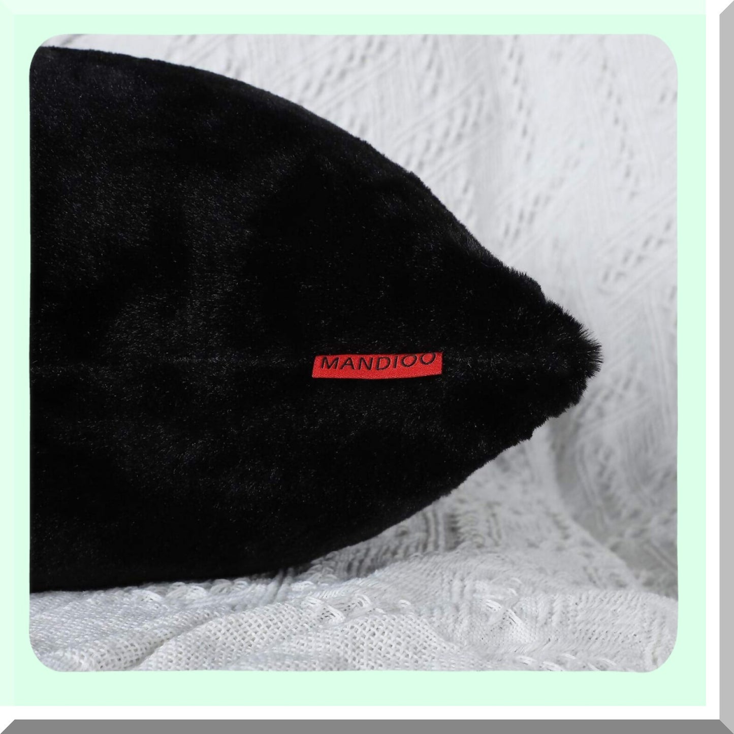 FuzzySoft Black Pillowcase Set - Cozy Decorative Cushion Covers for Sofa, Bedroom, Car - Pack of 2 - 26x26 Inches - Throw Pillow Cover