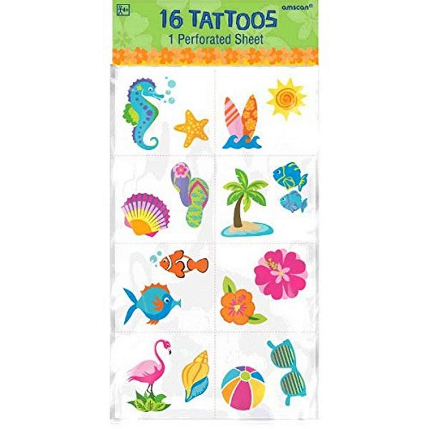 Summer Party Tattoos with Fun Beach Designs