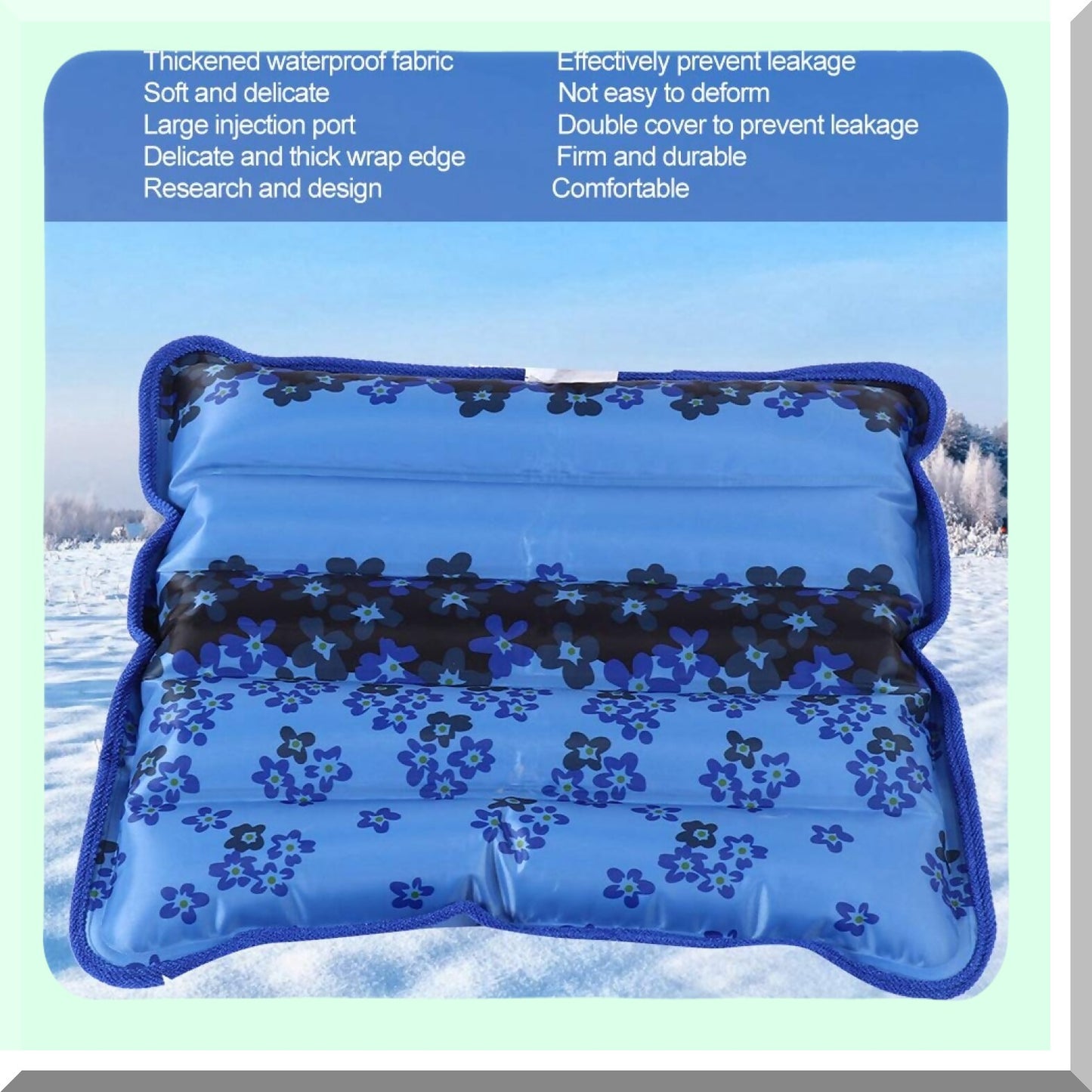 ChillMax Gel Cooling Cushion - Reusable Ice Packs for Summer, Removable Seat Pad with Ice Crystal Powder Technology, Cooling Artifact for Bedrooms & Cars