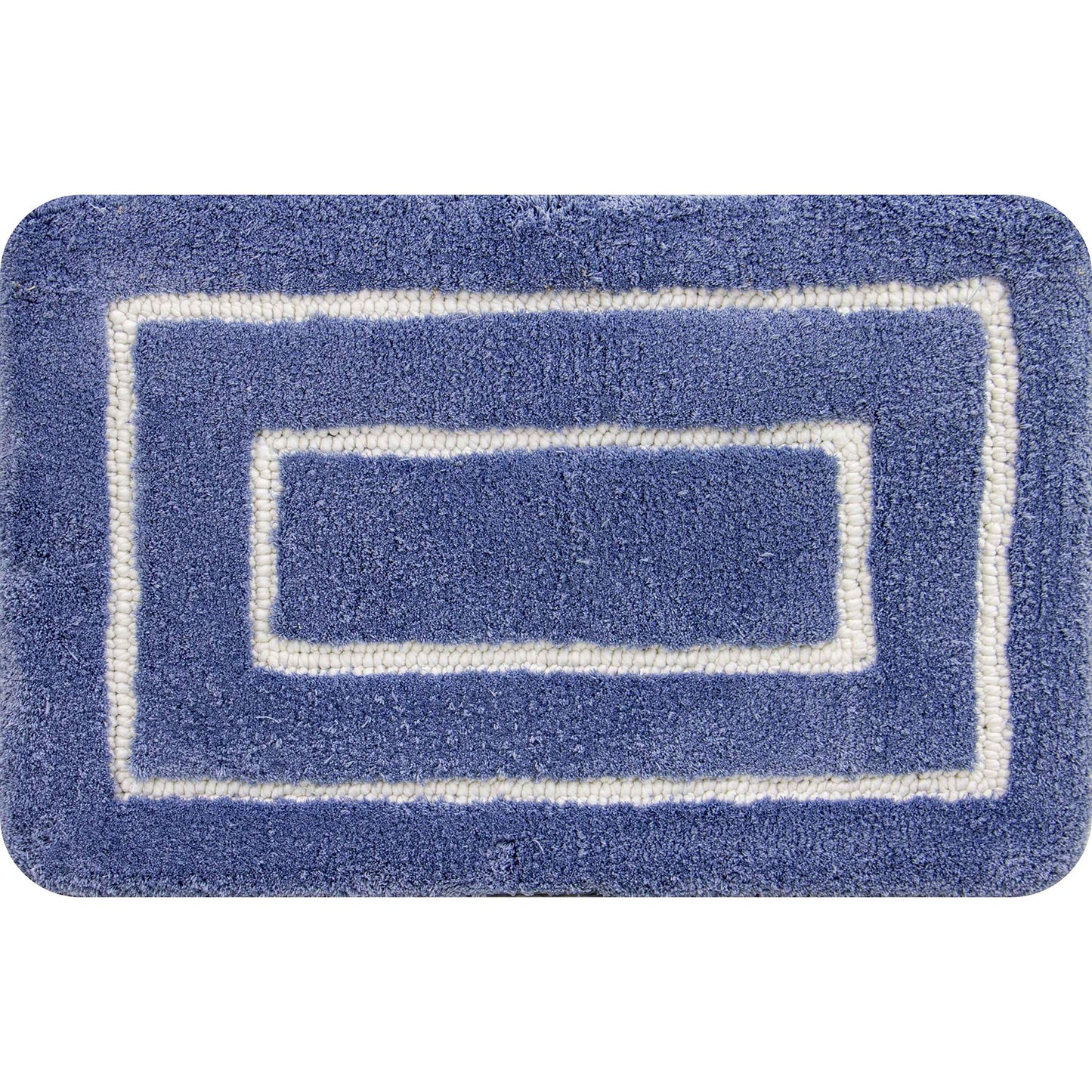 Plush Memory Foam Bath Mat 18" x 27" Mid Blue