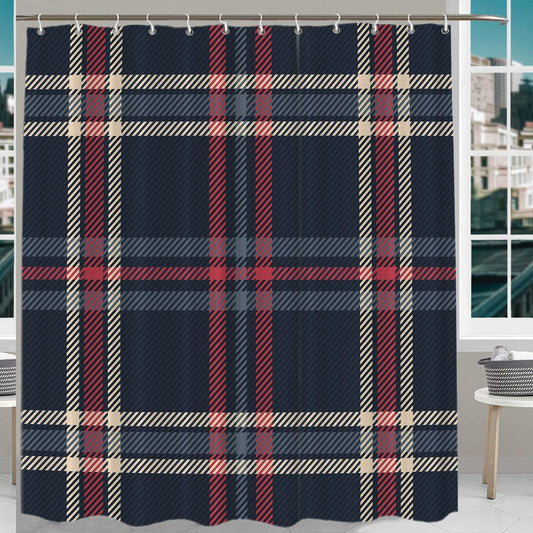 Blue Decorative Shower Curtain 72x72 Inches