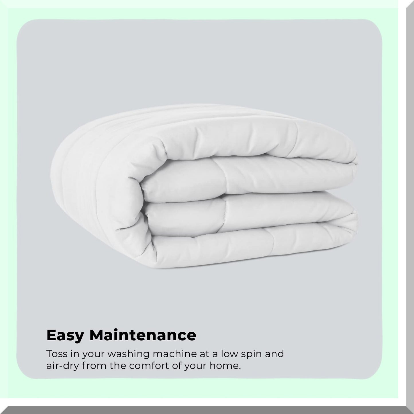 Brushed Microfiber Twin Comforter Set - Quilted Lightweight Bedding with Pillow Sham - Soft Cozy White Bed Set - Karin Maki Micro Comforter