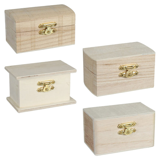 Crafter's Square Small Wooden Gift Boxes, 2x3.5x2 in. (Pack of 24)