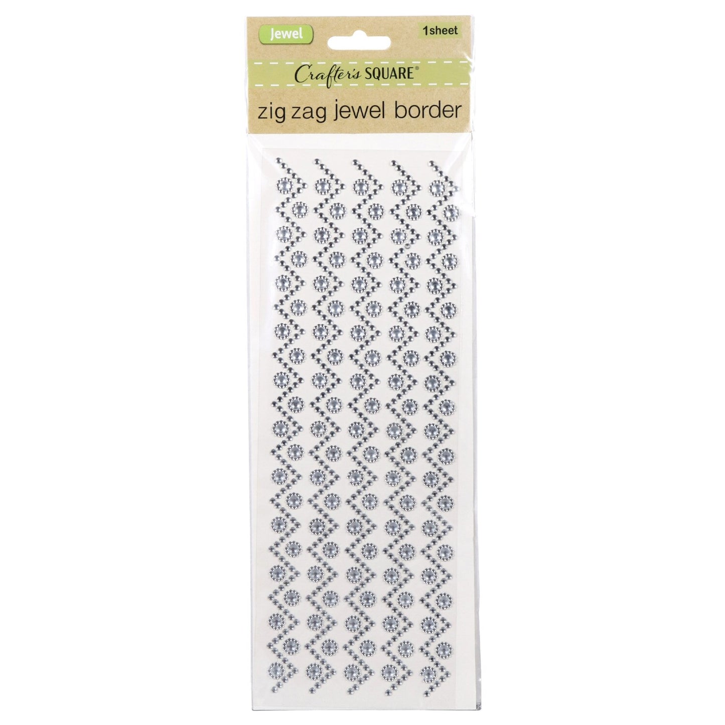 Crafter's Square ZigZag Jewel Border Stickers, 12.75 x 4.25 in. (Pack of 36)