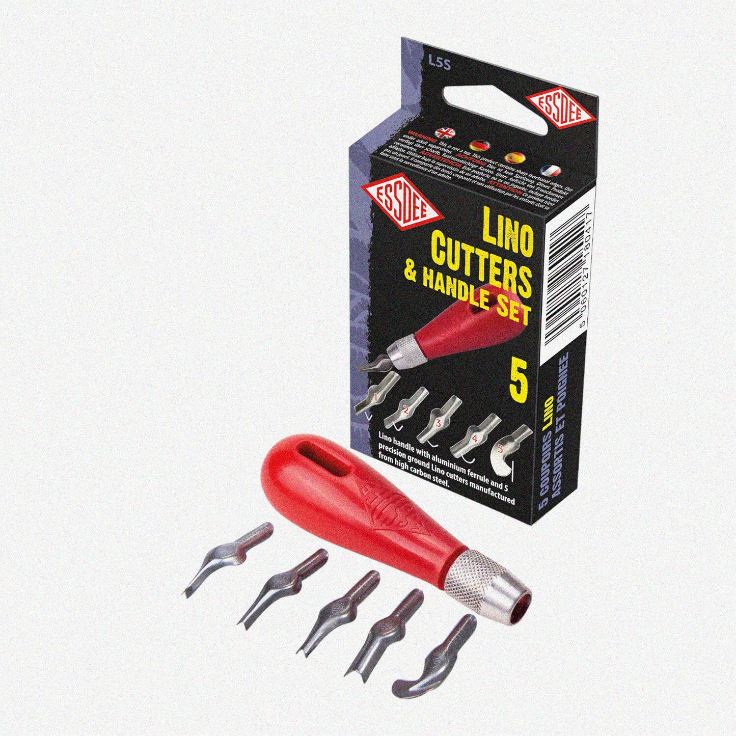 UK-Made Linoleum Cutter Tool Set 5-Pack