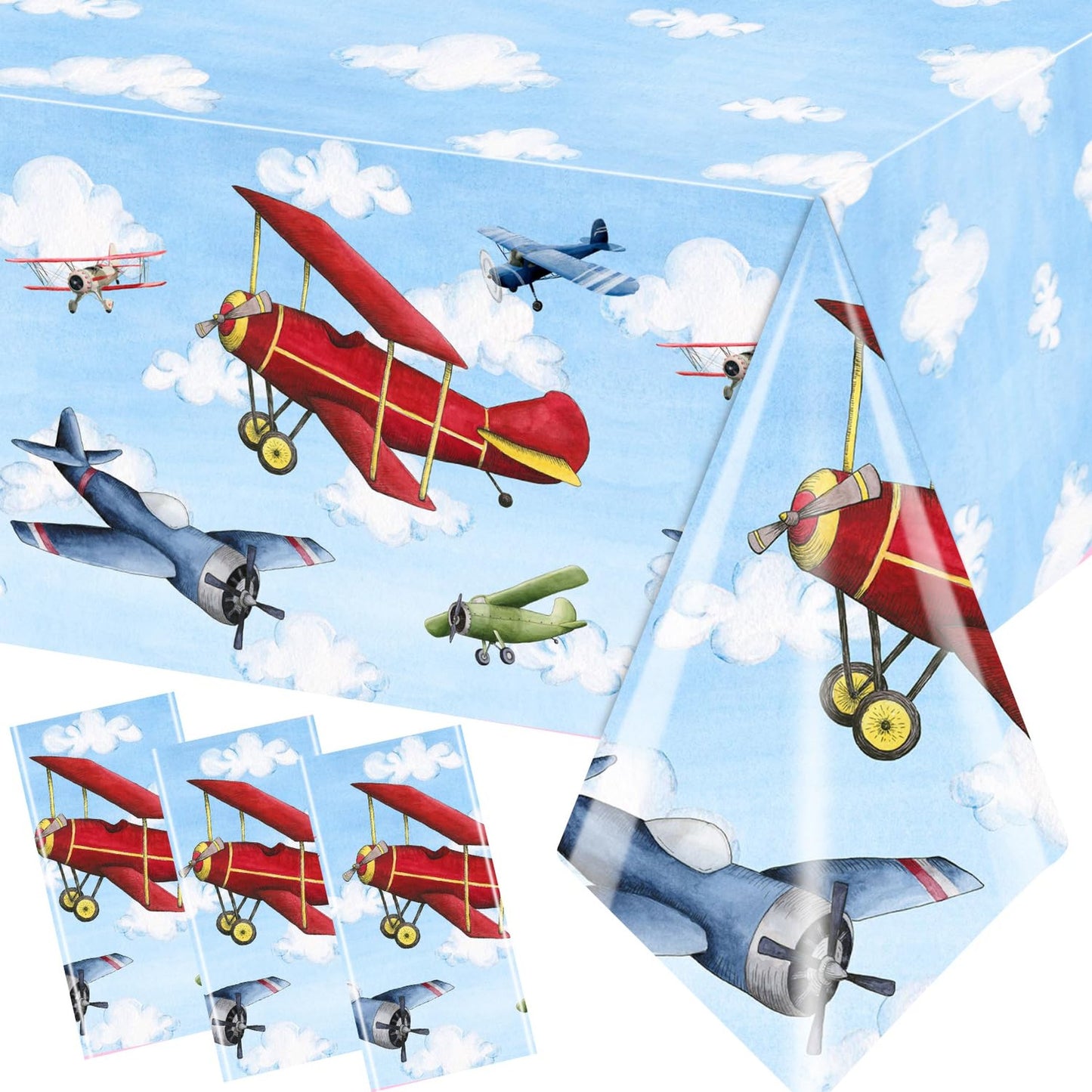 Airplane Party Tablecloths for Kids Birthday