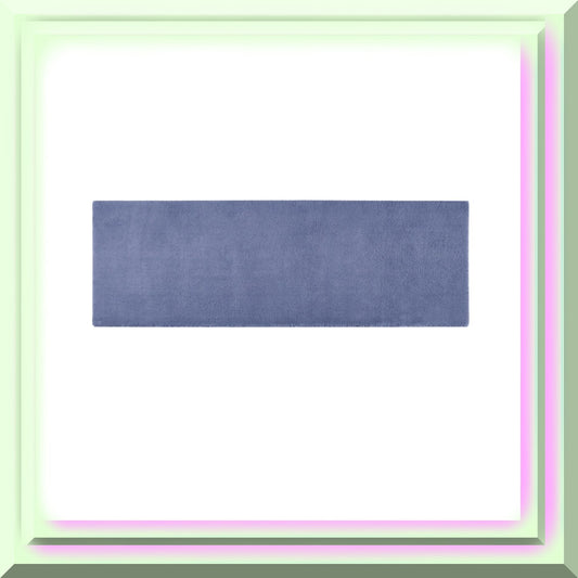 Marshmallow Non Slip Plush Bath Rug 24x72 Blue