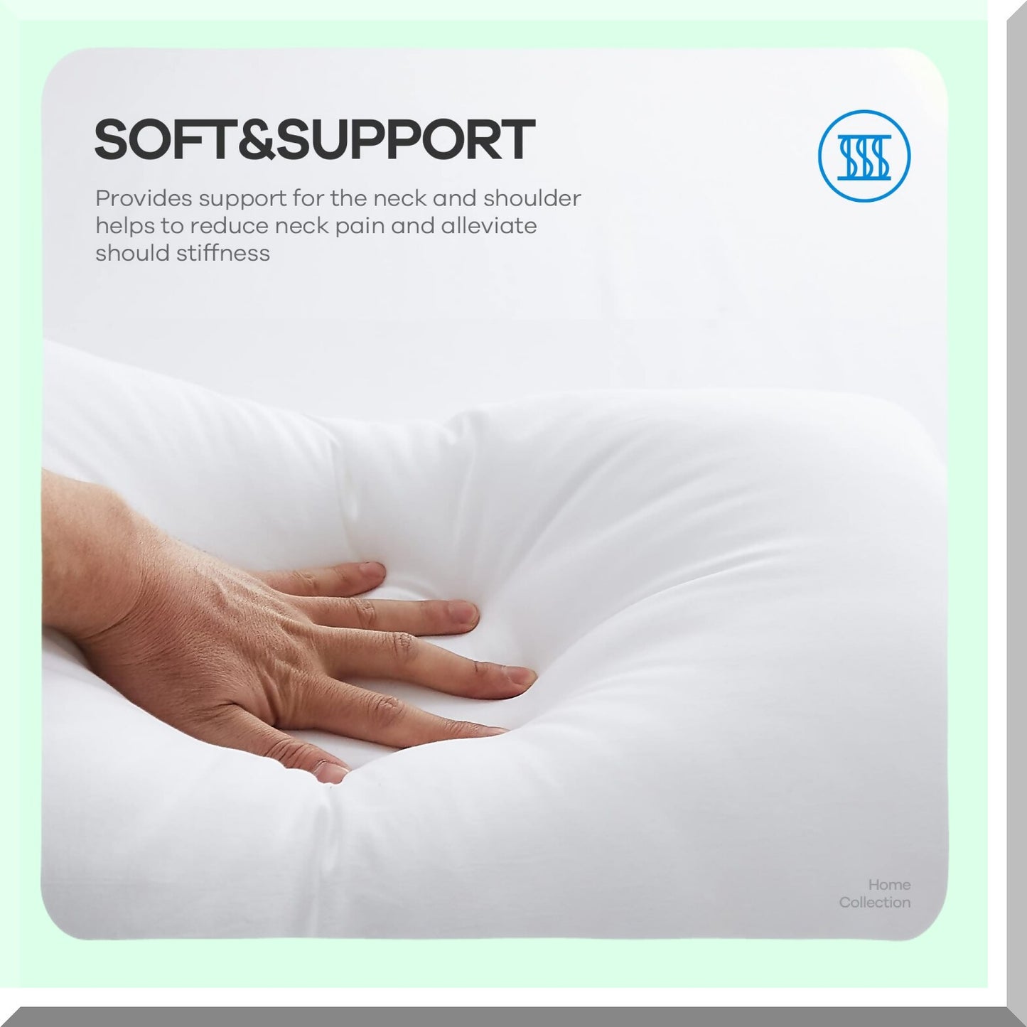 Luxury Plush Support Pillows - 2 Pack for Side, Back, and Stomach Sleepers - Soft Down-Like Filling - White - Comfortable Sleep Aid - 2 Count Pack