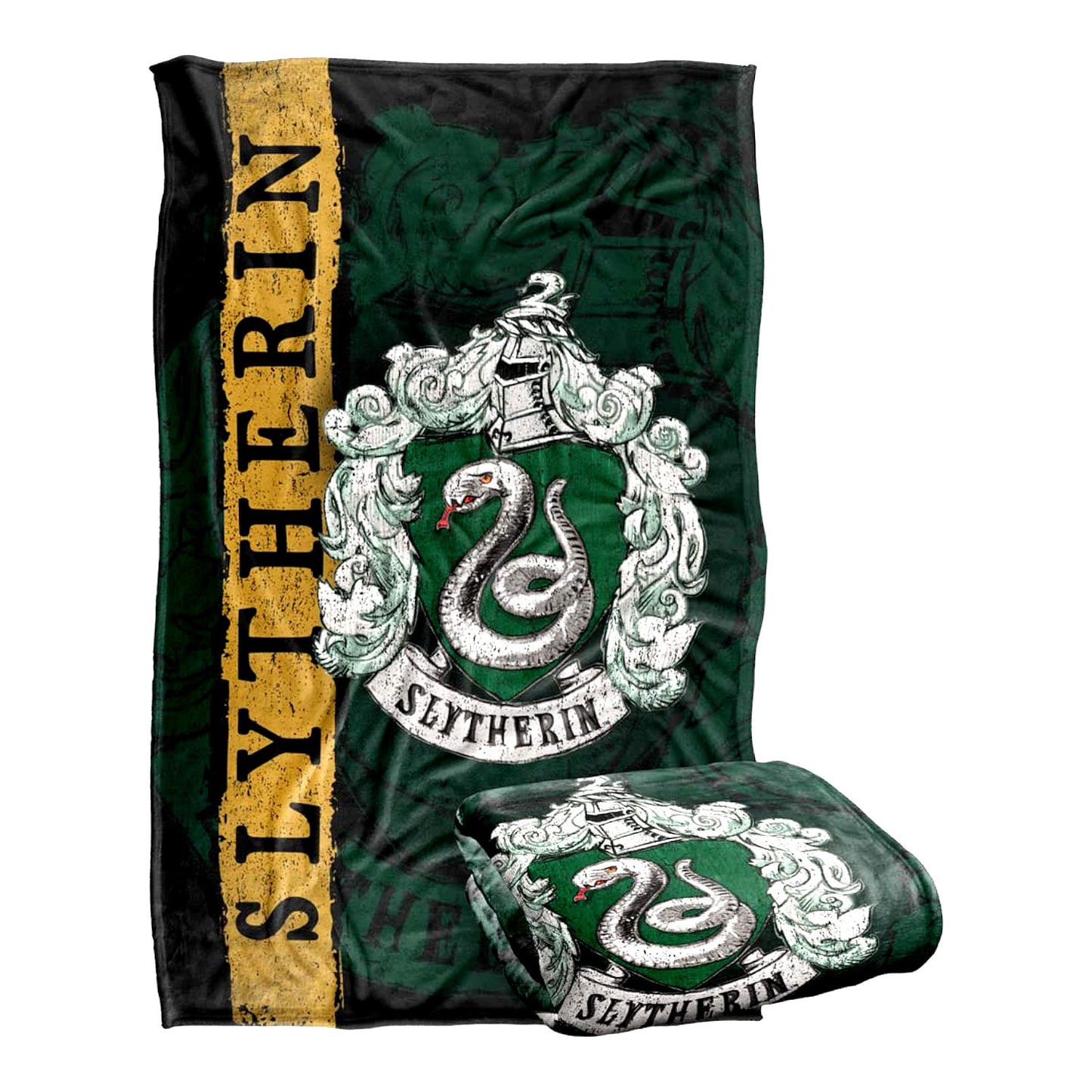 Slytherin Silky Touch Super Soft Throw Blanket - 36"x58" Harry Potter House Crest Design