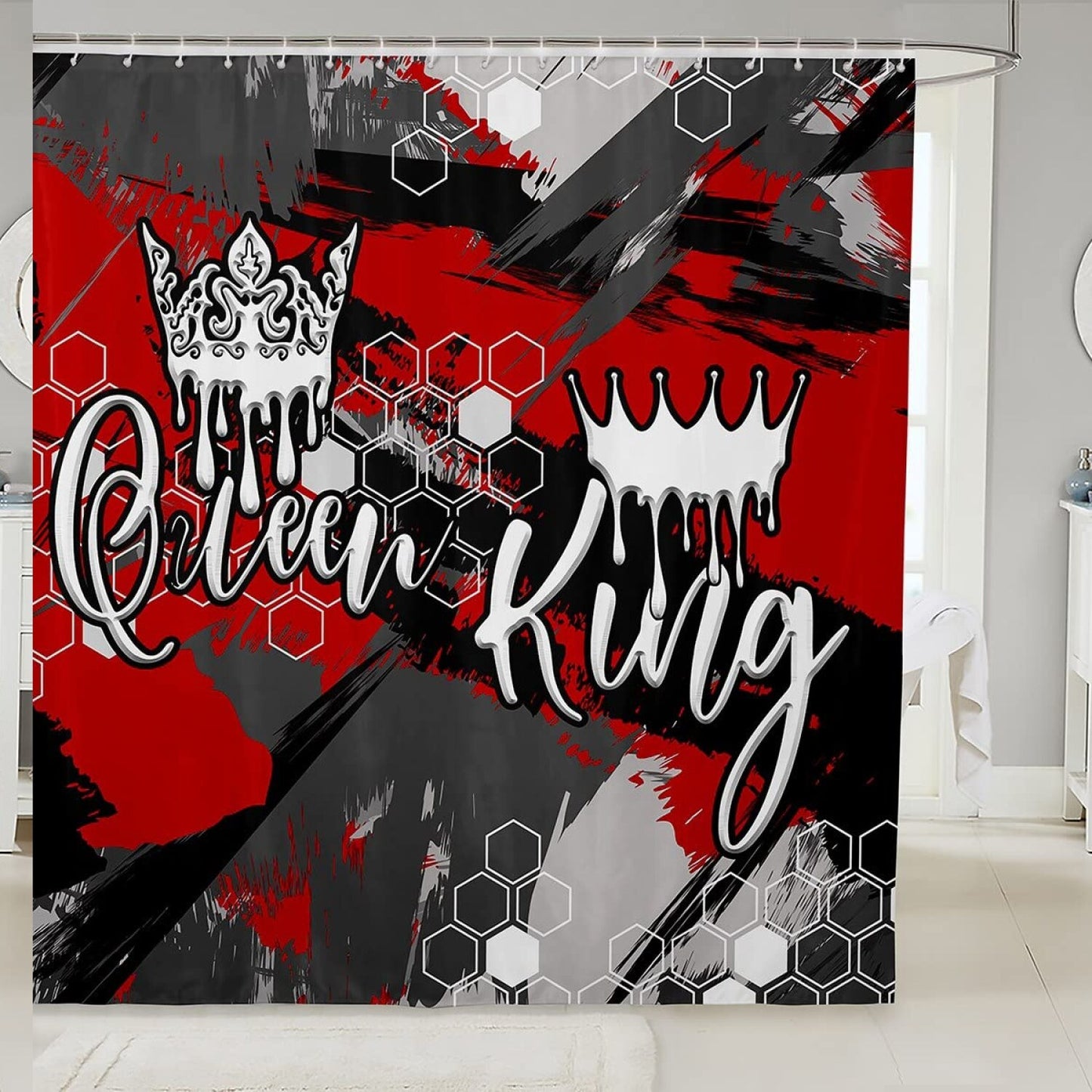 Honeycomb Shower Curtain for Kids 72"x72"