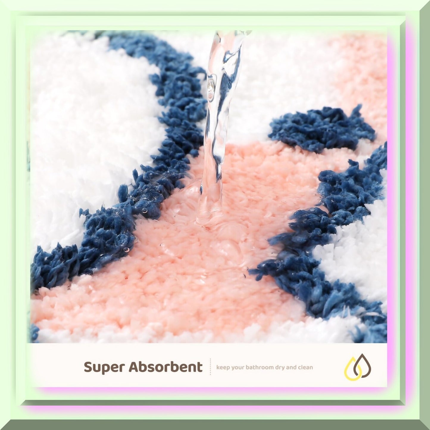 Animal Bathroom Rug Mat 20x31 Non-Slip Microfiber