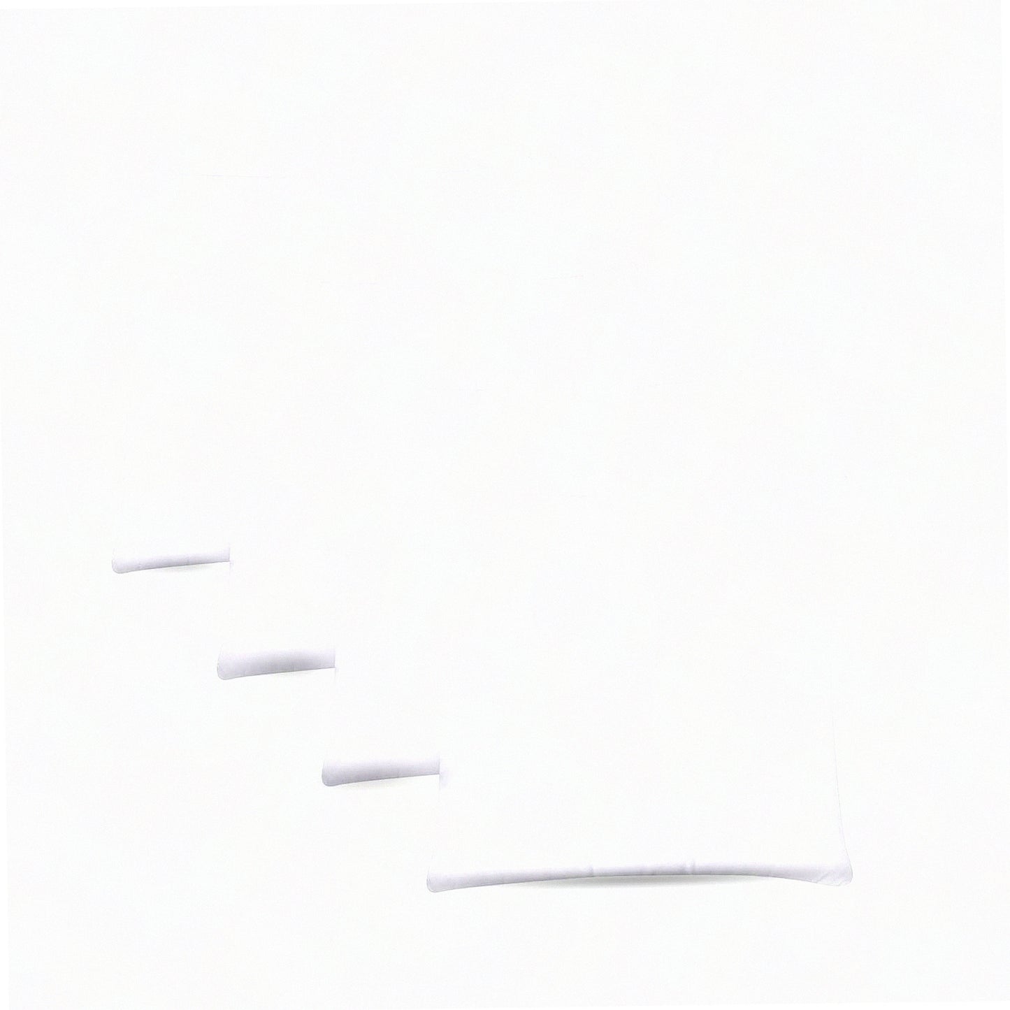 UltraPlush Comfort Throw Pillow Inserts - Premium 65 GSM Non-Woven Fabric with 15D Silicon Fiber Filling - Durable Soft Universal Home Decor Office Indoor Outdoor Square Cushions - 16" x 16" - Pack of 4 - White Luxe Set