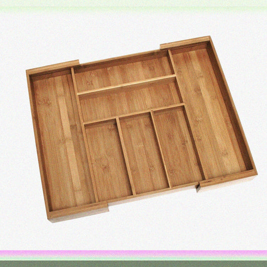 Bamboo Expandable Drawer Organizer 23-Inch