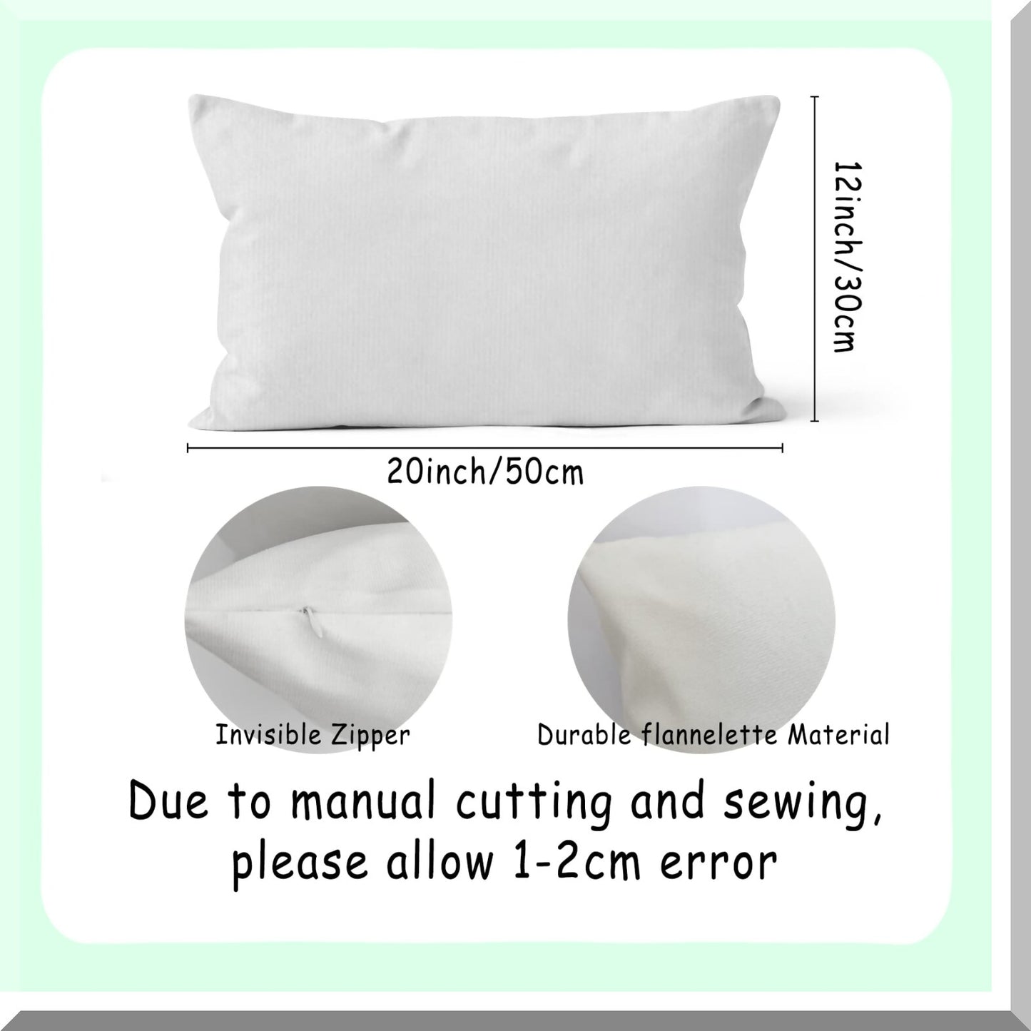 Christian Rest Pillow Cover - Bible Verse Decorative Throw Pillow Case for Bed - Give It to God and Go to Sleep Bedroom Accent - 12x20 Christian Room Decoration