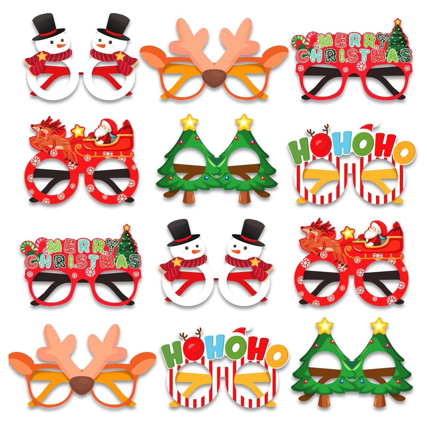 Festive Fun Gles - Xmas Party Decorations & Photo Booth Props for Kids! Get into the holiday spirit with our Antler Snowman themed paper gles and props. Perfect for Christmas parties and celebrations.