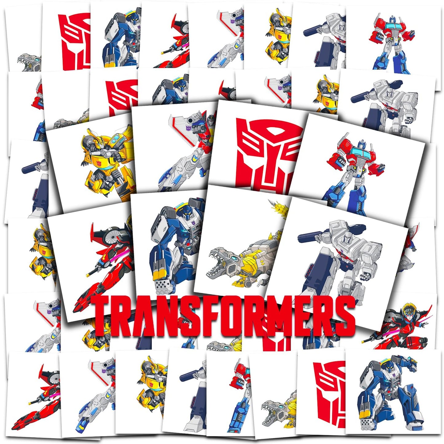 Perforated Kids Temporary Tattoos Bundle - 70+ Individual 2" x 2" Formers - Fun Supplies for Boys and Girls - Made in USA