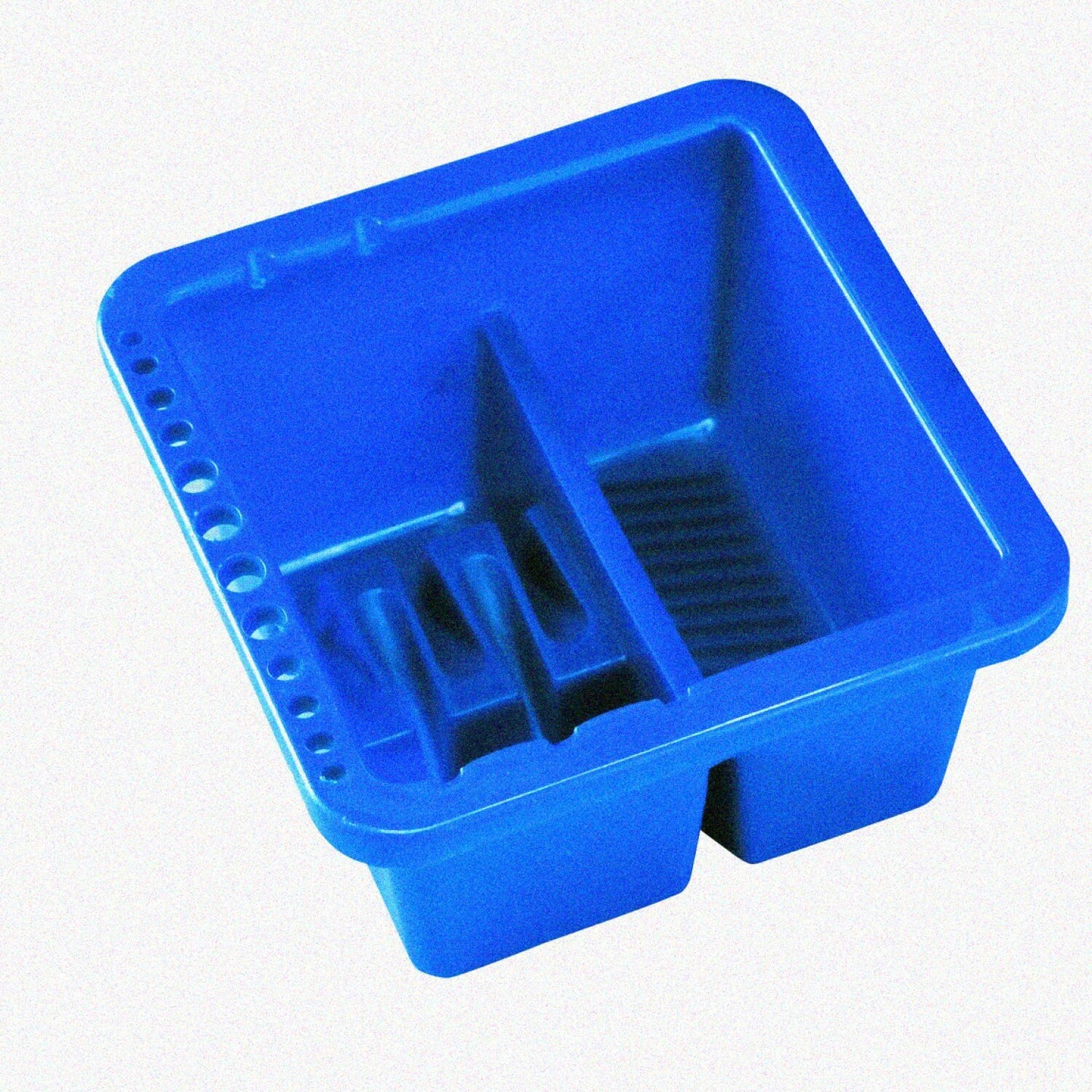 Brush Basin with Brush Holders, Dark Blue, 8.5x6.5x3.5
