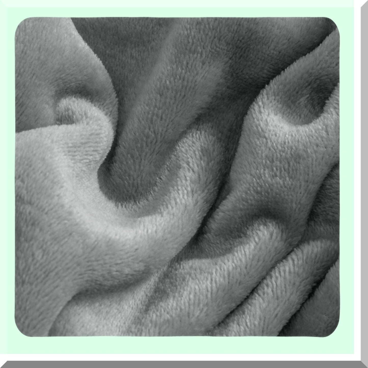 Plushy Grey Fleece Twin Size Sheet Set - Soft Flannel Bedding Bundle with Fitted Sheet, Flat Sheet, and Pillowcase - Cozy 3-Piece Bed Linens