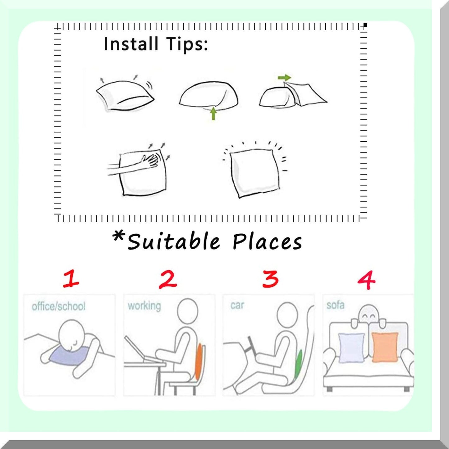 Mountain Stripe Navy Blue Decorative Pillow Cover - Mud Cloth Inspired Black Case with Blue White Stripes - Cotton Linen Cushion Case for Chair - 18x18 Inch Square Pillow Case