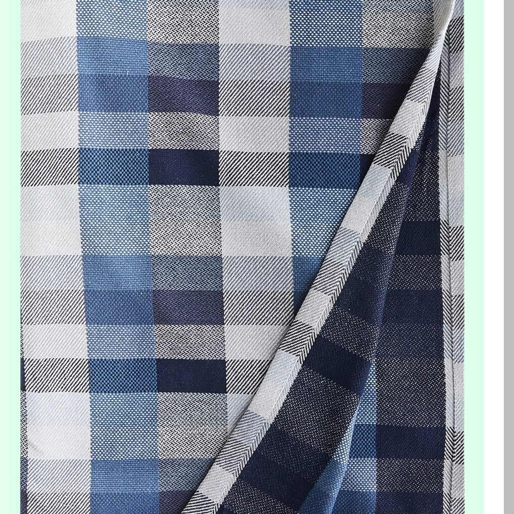 All-Season Cozy Cotton Twin Blanket - Windsor Blue Home Decor